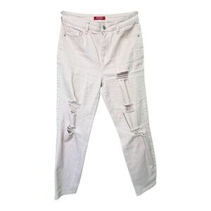 Guess Distressed Boyfriend Jeans in Pale Pink Size 29x28